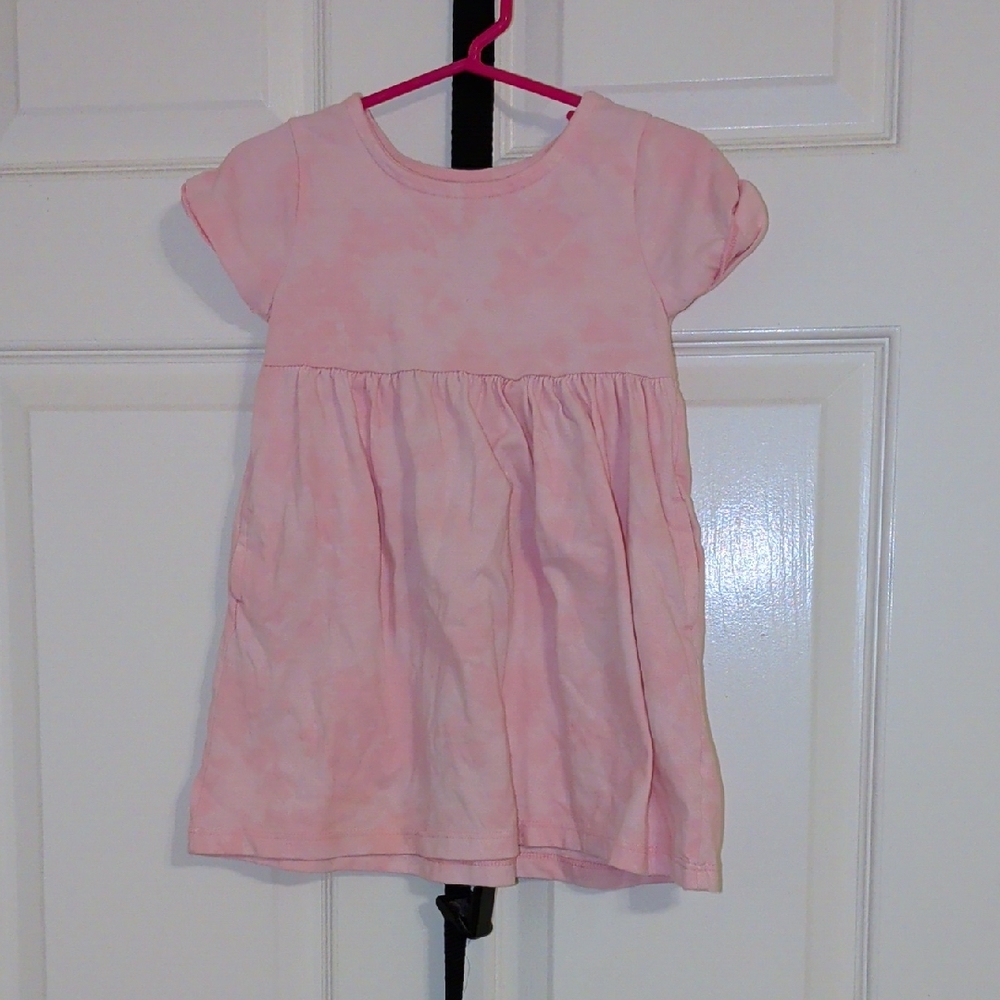 wonder nation Pink Short Sleeve Toddler Dress